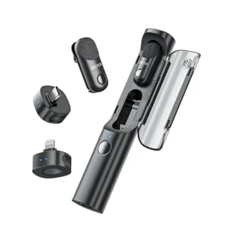 BOYA Magic-04 | AI-Powered 2-Person Wireless Mic System for iPhone & Android (USB-C + Lightning)